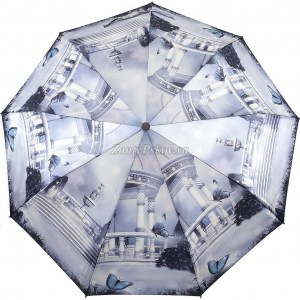 Стильный атласный зонтик, полуавтомат, Amico, арт.072-9
